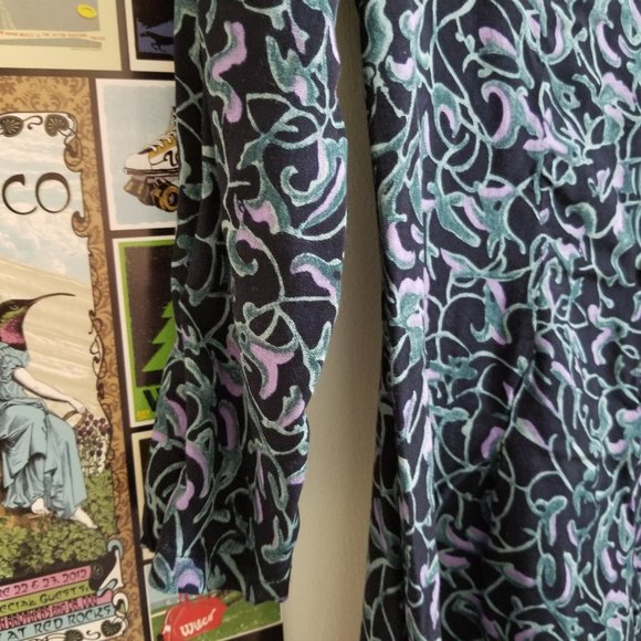 Passports Of Pier 1 Imports romper Small vine print playsuit jumpsuit VINTAGE - Picture 3 of 14